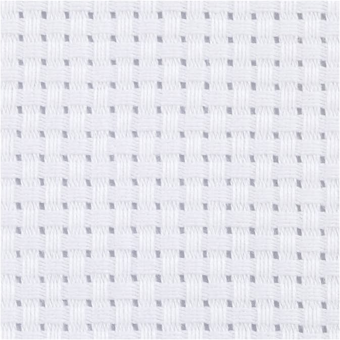 Broderityg Creativ Company Aida Stl 50x50 cm 35 Rutor Per 10 cm 1 st Vit