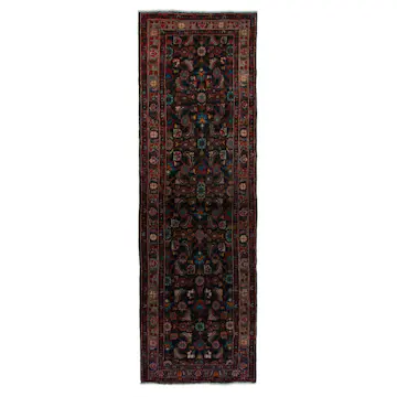 Persisk Matta Arkiio Mörkblå/Röd 99x328