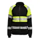 Sweatshirt Jobman Hel-Zip Varsel Svart/Gul V