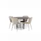 Matgrupp furniture/fashion Stone Ø120 cm med 4 Limhamn Light Stolar