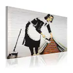 Tavla Arkiio RengörIng Lady Banksy 60x40