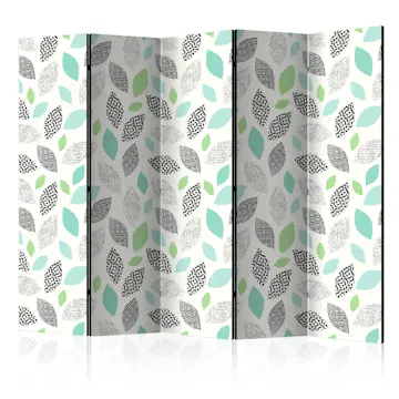 Rumsavdelare Skärmvägg Arkiio Patterned Leaves II 225x172 cm