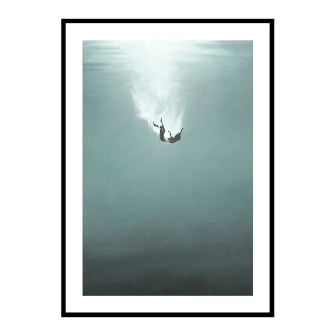 Poster Gallerix Falling Underwater