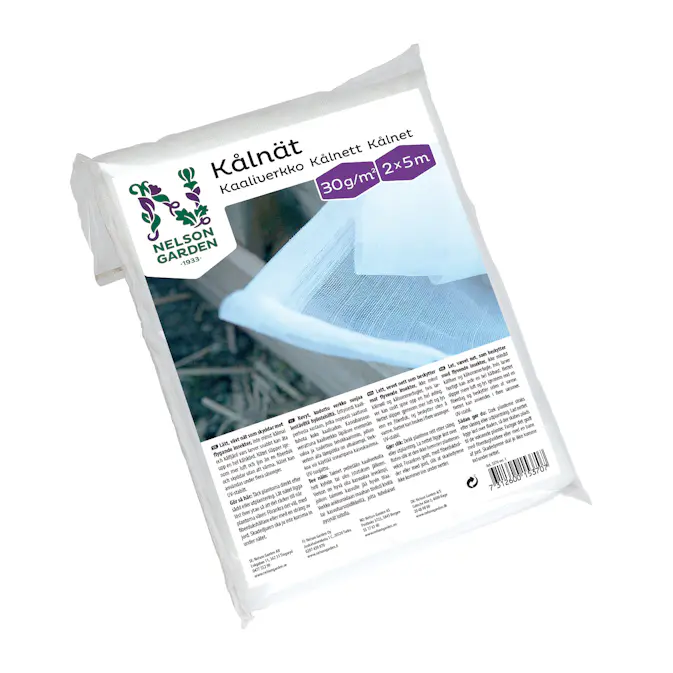 Kålnät Nelson Garden Trädgårdsnät Vit 2x5 m, Skydd mot Insekter