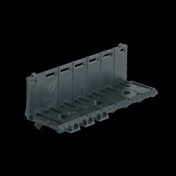 Hållare Hager QuickConnect för Noll- och Jordplintar på Kapslingens DIN-skena