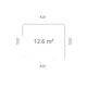 Stuga Palmako Serena 13,4 m² Set 1 Slide Plus (inv. 12,6 m²)