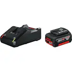 Batteriset Bosch Batteri 18V 1x4Ah med Laddare GAL 18V-40