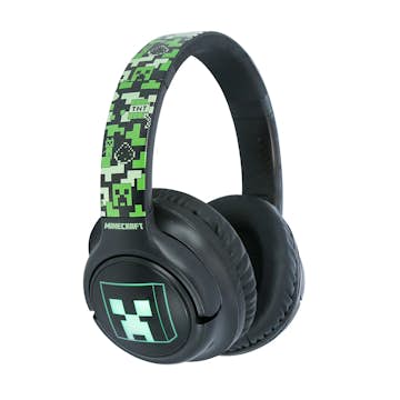Hörlurar MINECRAFT Wireless Over-Ear LED Ljus Lång Batteritid Bluetooth
