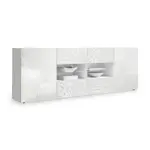 Sidobord LC Spa Mironne 241 cm 4 Hyllor Vit