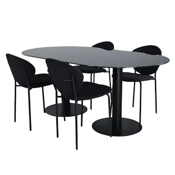 Matgrupp Venture Home Oslo med 4 Valor Stolar