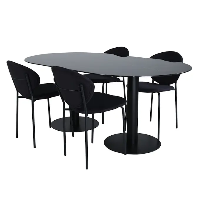 Matgrupp Venture Home Oslo med 4 Valor Stolar