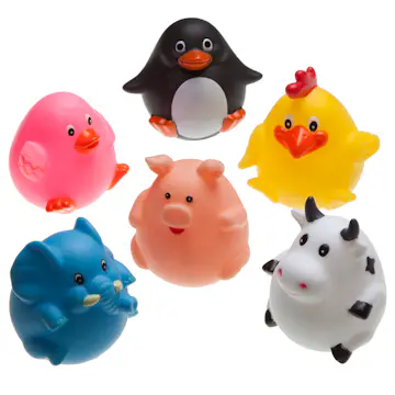 Badleksak Rätt Start Wobbly Animals 6-delar