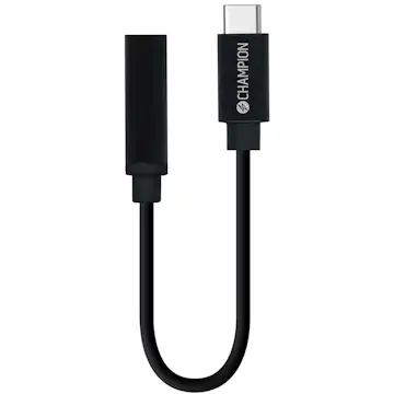 Adapter Champion USB-C till 3,5mm DAC Svart