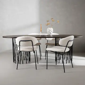 Matgrupp furniture/fashion Stone med 4 Chico Stolar