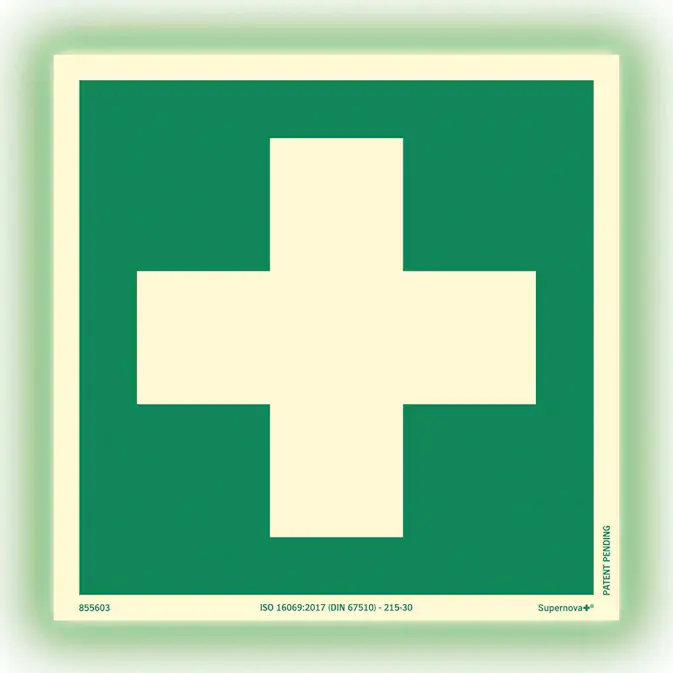 Skylt Systemtext Första Hjälpen Supernova+