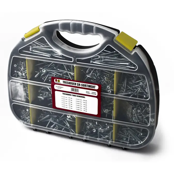 Träskruvsats Habo 1700 delar