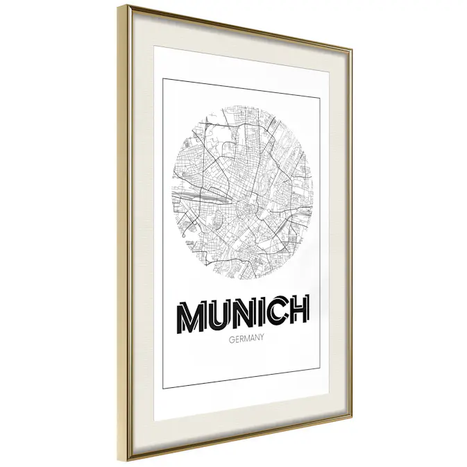 Poster Artgeist Affisch Retro Munich