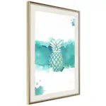 Poster Artgeist Affisch Pineapple in Watercolours