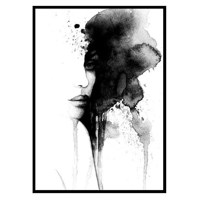 Poster Gallerix Watercolor Face No1