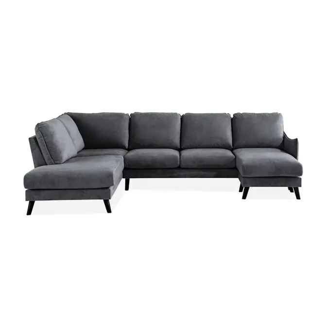 6-sitssoffa Scandi Days Trend Lyx Rak U-formad med Divan och Schäslong 310 cm