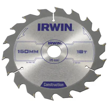 Sågklinga Irwin 150x20/16mm 18t 2,5mm