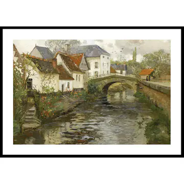 Poster Gallerix Small Town Near La Panne By Frits Thaulow