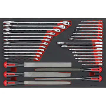 Nyckel-/filsats 32 delar Teng Tools TTEX32