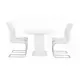 Matgrupp Concept 55 Ratliff Rektangulärt Matbord 180-220 cm Förlängningsbart med 4 Sorado Matstol