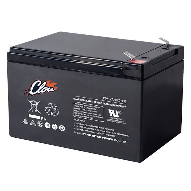 Batteri Clou 12120 AGM Underhållsfritt 12 Ah/12 V F2