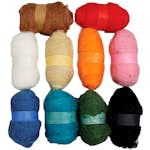 Kardad Ull Creativ Company Mixade Färger 10x25 g/1 Förp