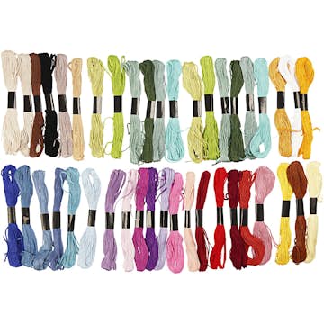 Broderigarn Creativ Company Harmoni Mixade Färger Tjocklek 1 mm