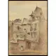 Poster Gallerix Street Scene With Medieval Houses By Arnold W. Brunner