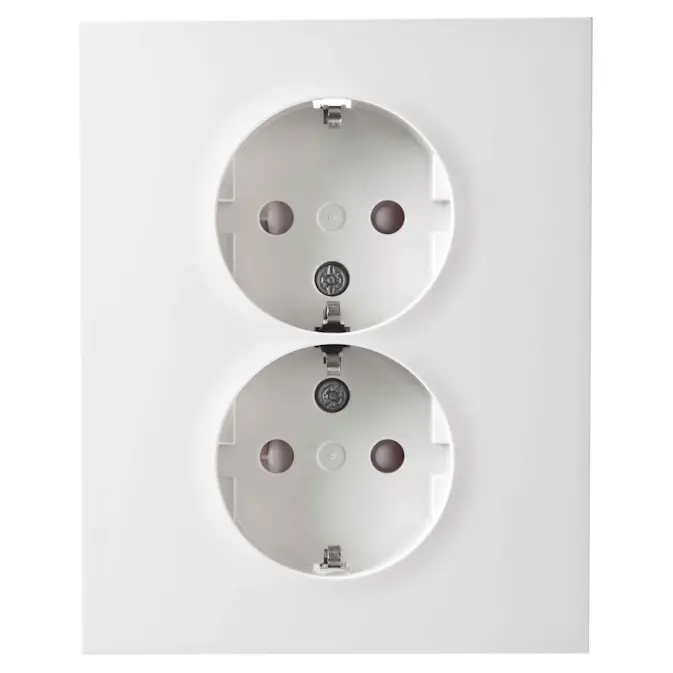 Vägguttag Elko Plus 2-Vägs Jordat Skruv