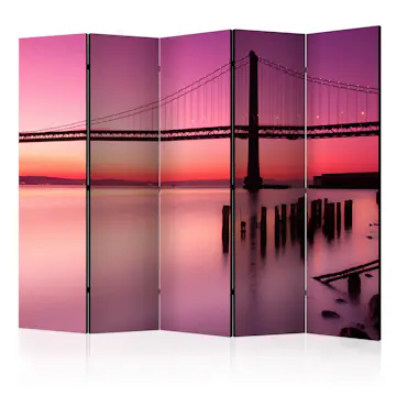 Rumsavdelare Skärmvägg Arkiio Purple Evening II 225x172 cm