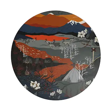 Grytunderlägg Arvidssons Textil Fjällvandring 21 cm