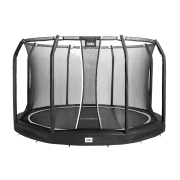 Studsmatta Salta Premium Ground inkl. säkerhetsnät Ø366 cm