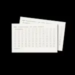 Gruppnummerkarta Hager Självklistrande