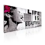 Tavla Arkiio Banksy Life Is Beautiful