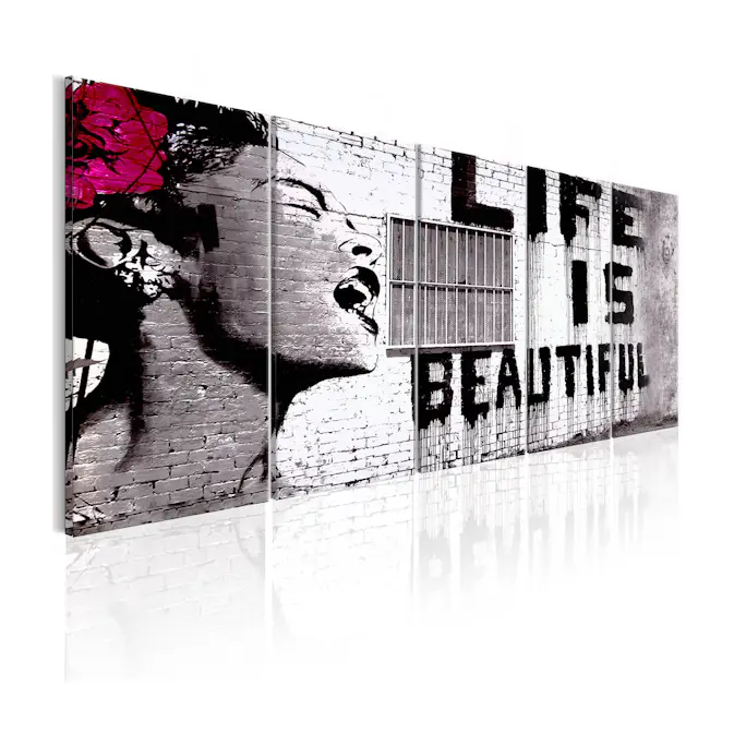 Tavla Arkiio Banksy Life Is Beautiful