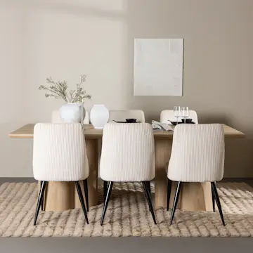 Matgrupp Venture Home Olivia 210 med 6 st Leone Stolar