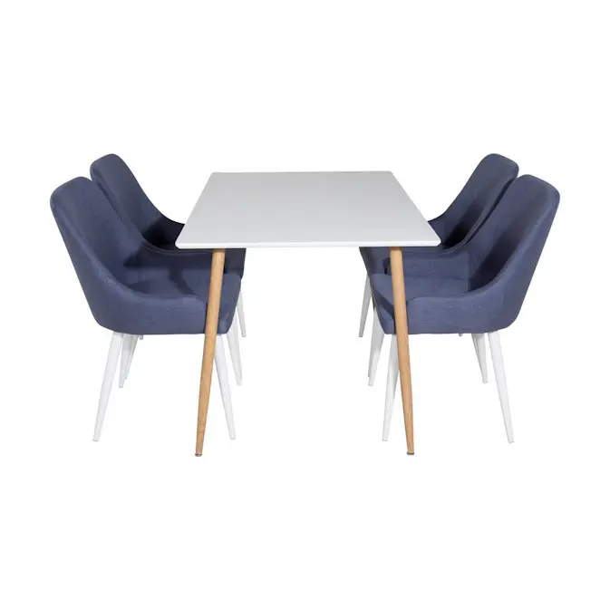 Matgrupp Basic Home Pontus Rektangulärt Matbord 120 cm med 4 Ridones Matstol