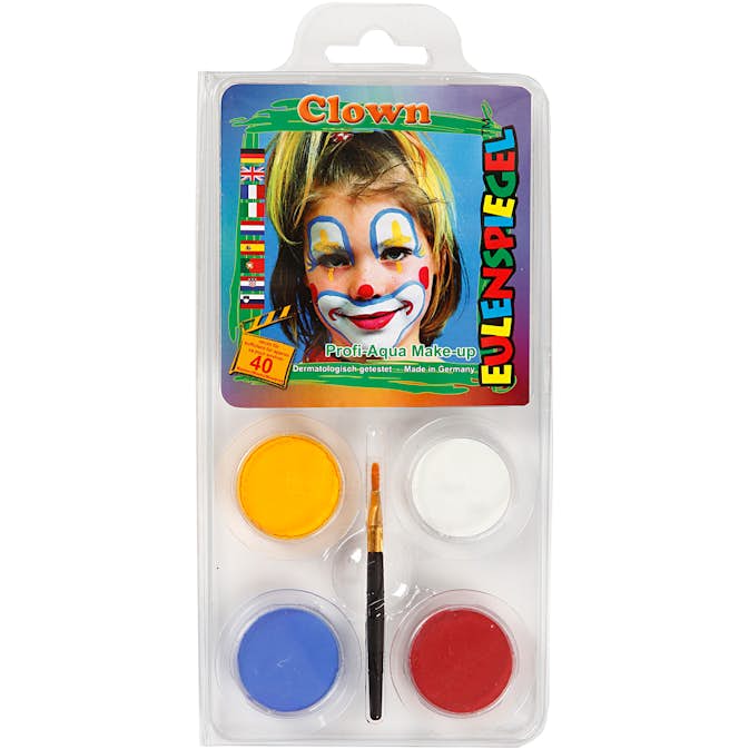 Ansiktsfärg Creativ Company Eulenspiegel Sminkset Clown