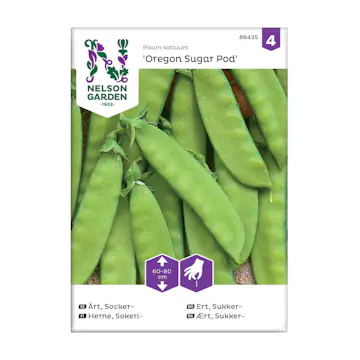 Frö Sockerärt Nelson Garden Oregon Sugar Pod Halvhög