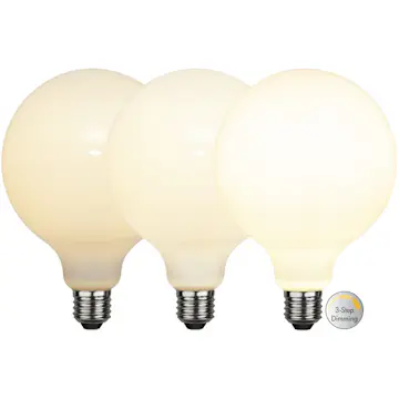 LED-lampa Star Trading Opaque Filament RA90 3-step E27 G125