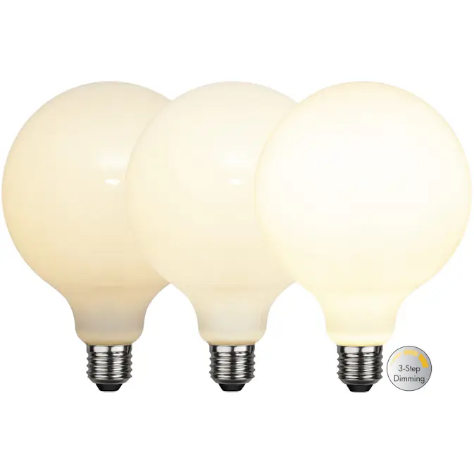 LED-lampa Star Trading Opaque Filament RA90 3-step E27 G125