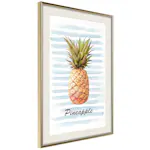 Poster Artgeist Affisch Pineapple and Stripes