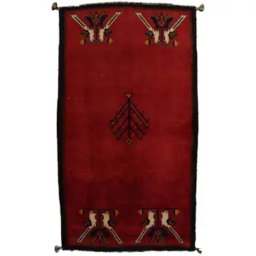 Persisk Matta Arkiio Gabbeh Shiraz Röd 188x106