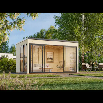 Stuga Palmako Serena 13,4 m² Set 1 Slide Plus (inv. 12,6 m²)