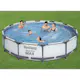 Poolpaket Bestway Steel Pro Max Ø3,66m 76cm Stålramspool Ovanmark med Filterpump