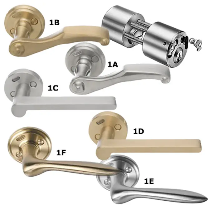 Diplomat Komplett Beslagspaket Monterad